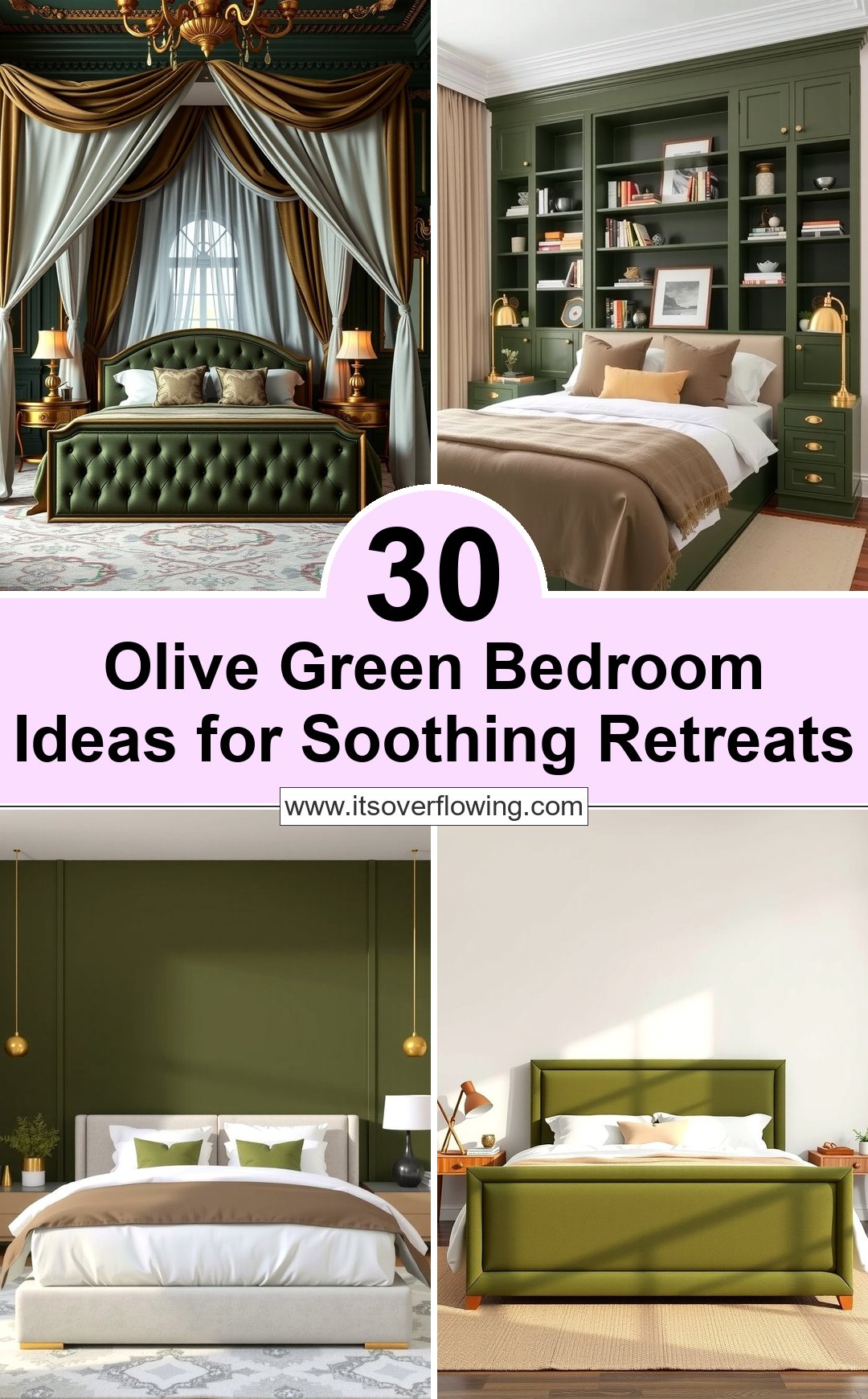 30 Olive Green Bedroom Ideas for Soothing Retreats