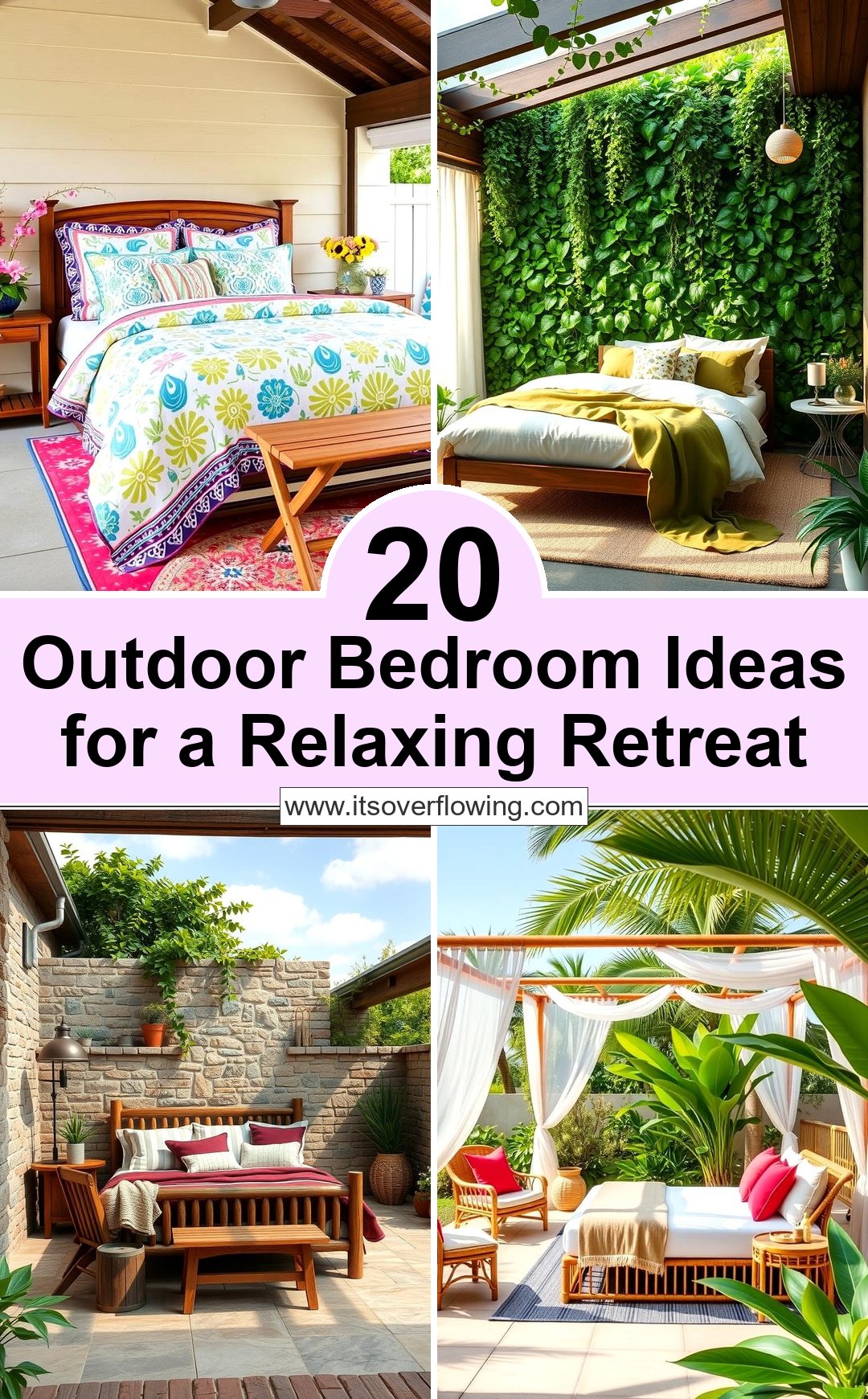 View of 20 Outdoor Bedroom Ideas for a Relaxing Retreat