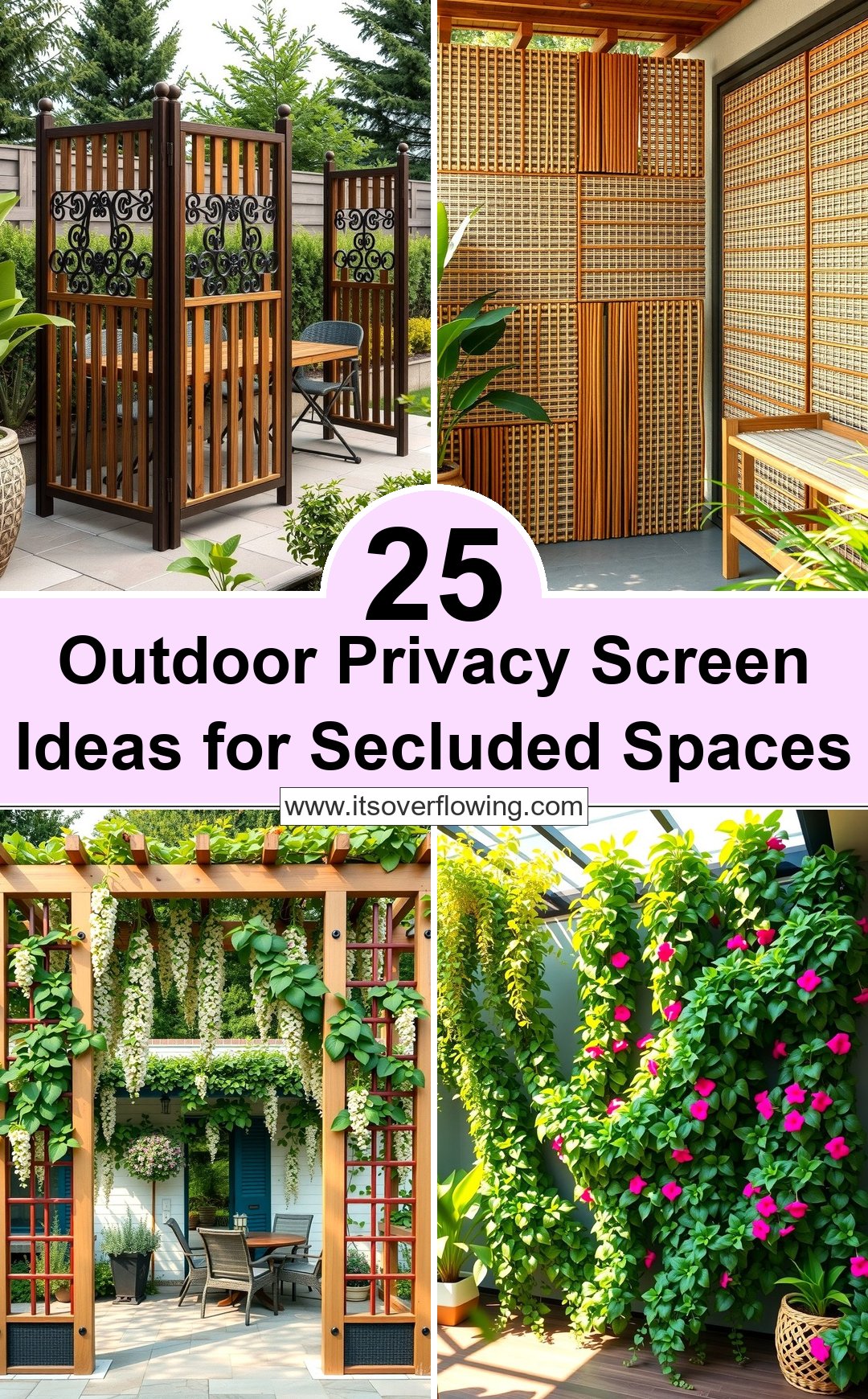 25 Outdoor Privacy Screen Ideas for Secluded Spaces