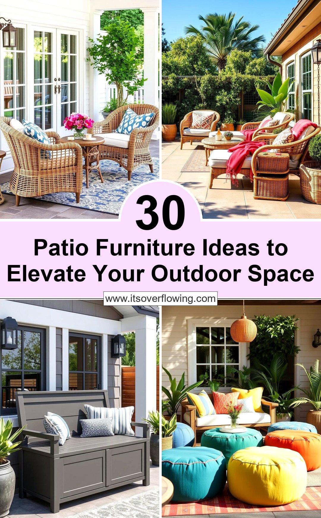 30 Patio Furniture Ideas to Elevate Your Outdoor Space