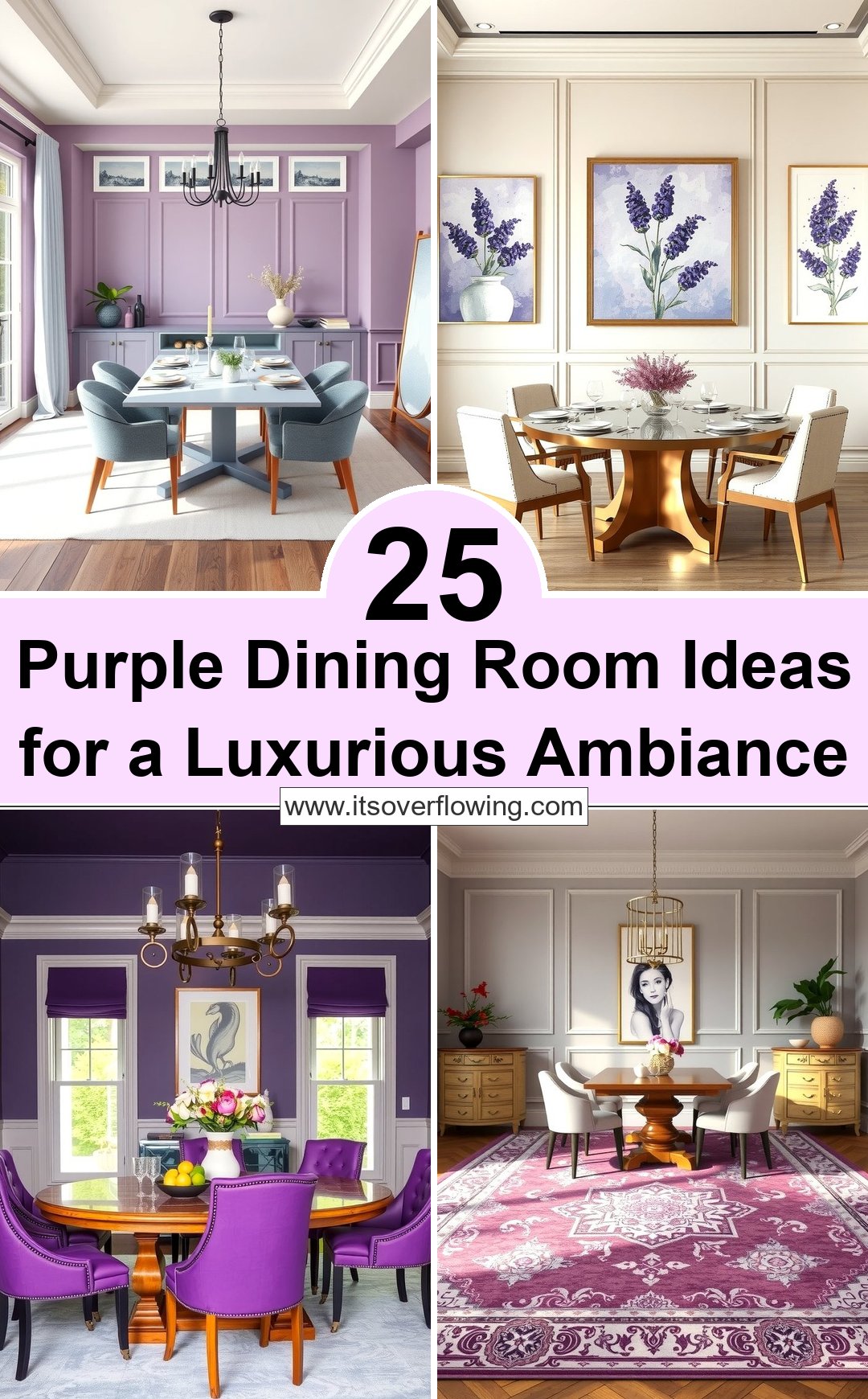 25 Purple Dining Room Ideas for a Luxurious Ambiance