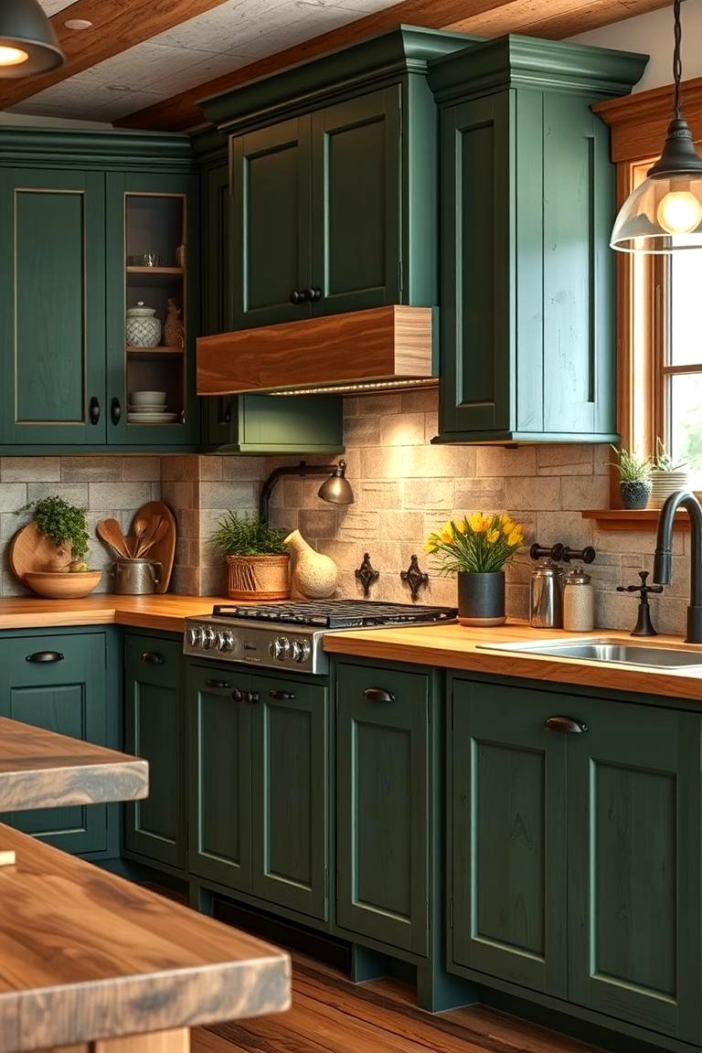 21 Green Kitchen Cabinet Ideas for a Vibrant Culinary Space