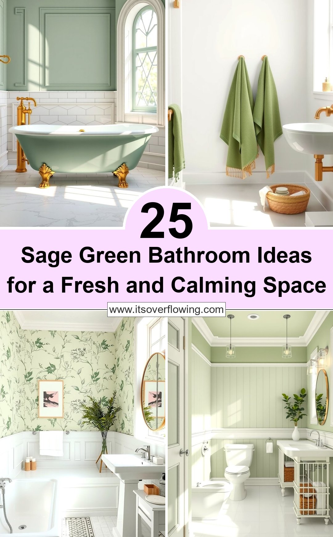 25 Sage Green Bathroom Ideas for a Fresh and Calming Space