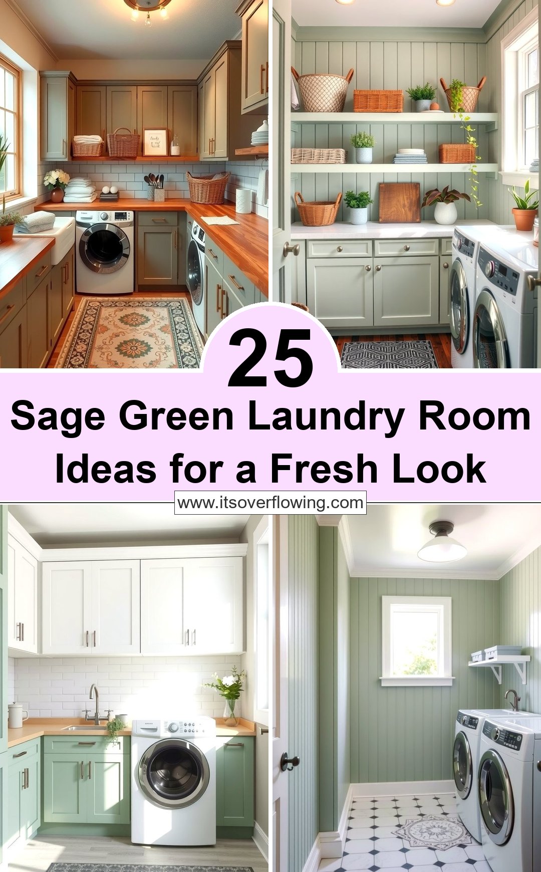 25 Sage Green Laundry Room Ideas for a Fresh Look