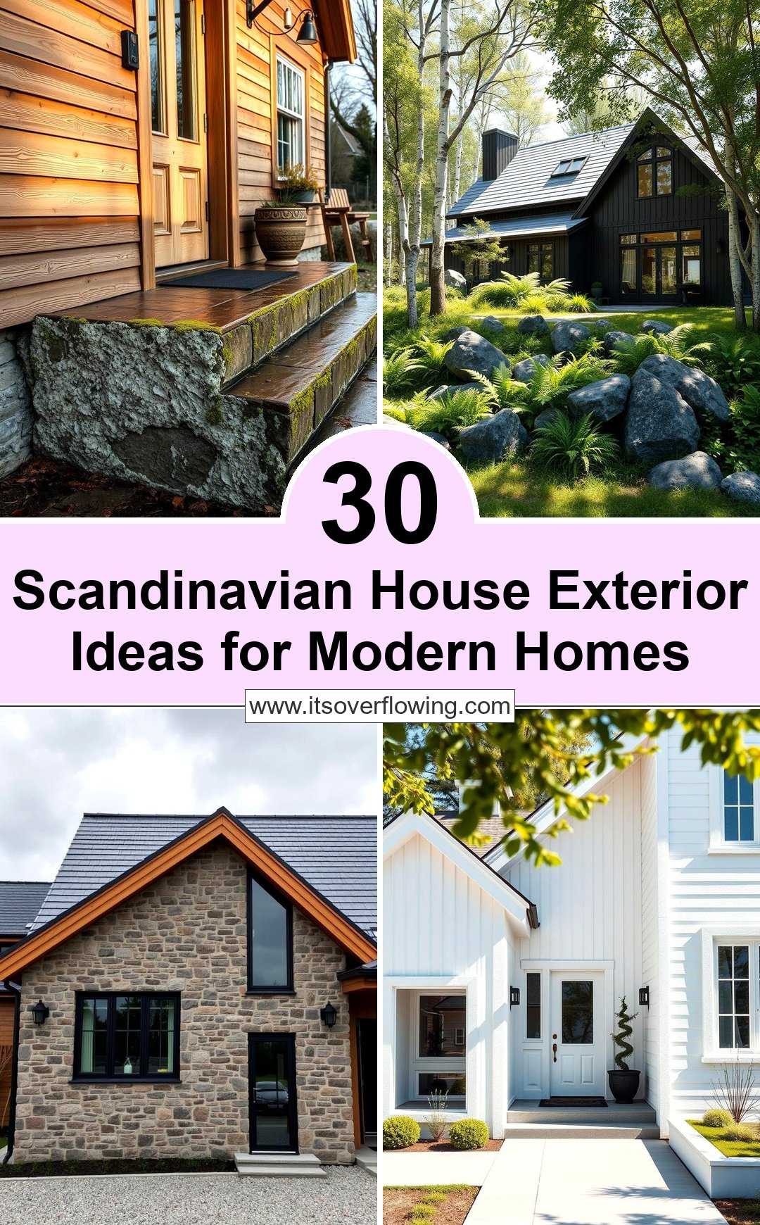 Curated visual reference: Visual Reference: 30 Scandinavian House Exterior Ideas For Modern Homes