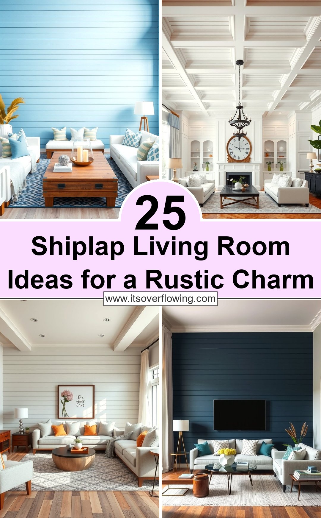 25 Shiplap Living Room Ideas for a Rustic Charm