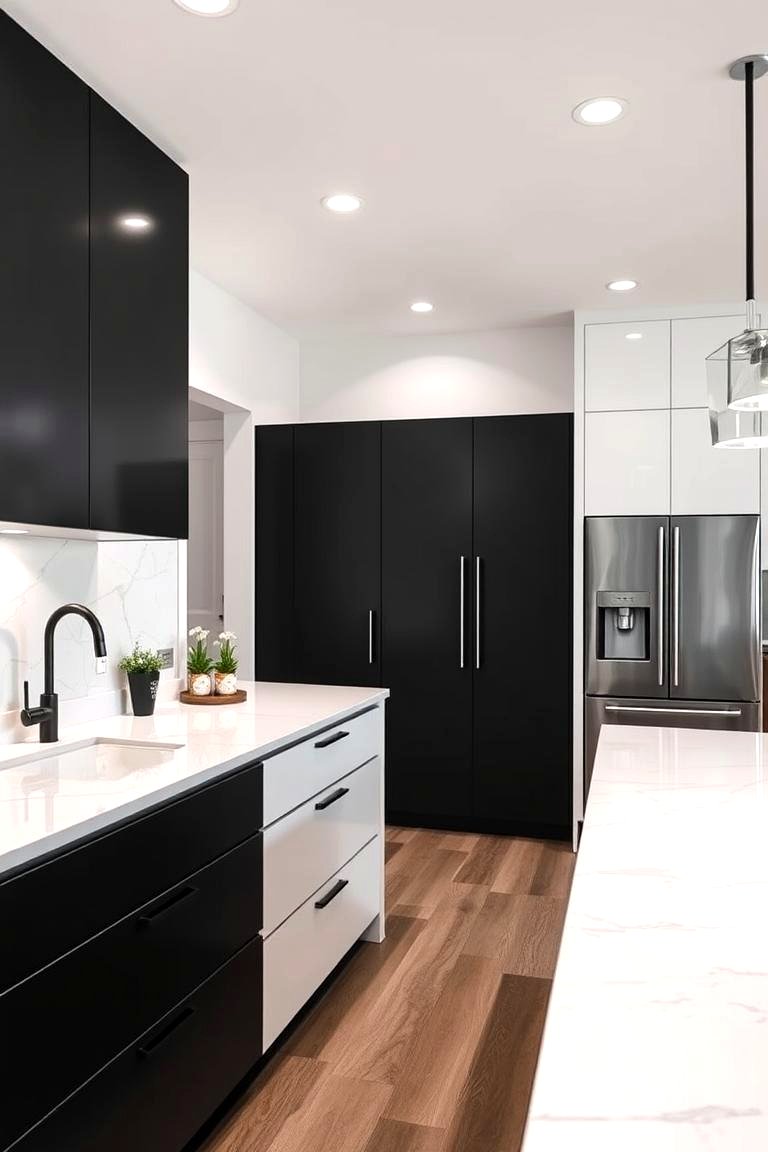 21 Striking Black & White Kitchen Ideas for Bold Spaces