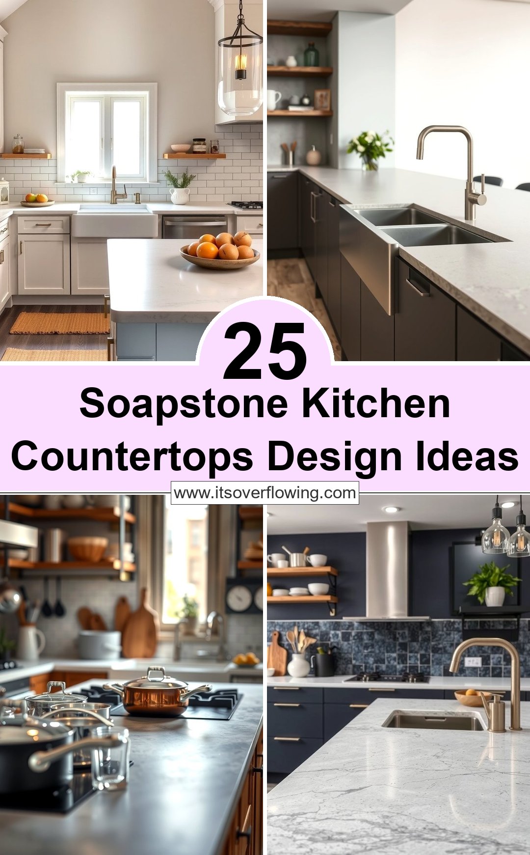 25 Soapstone Kitchen Countertops Design Ideas