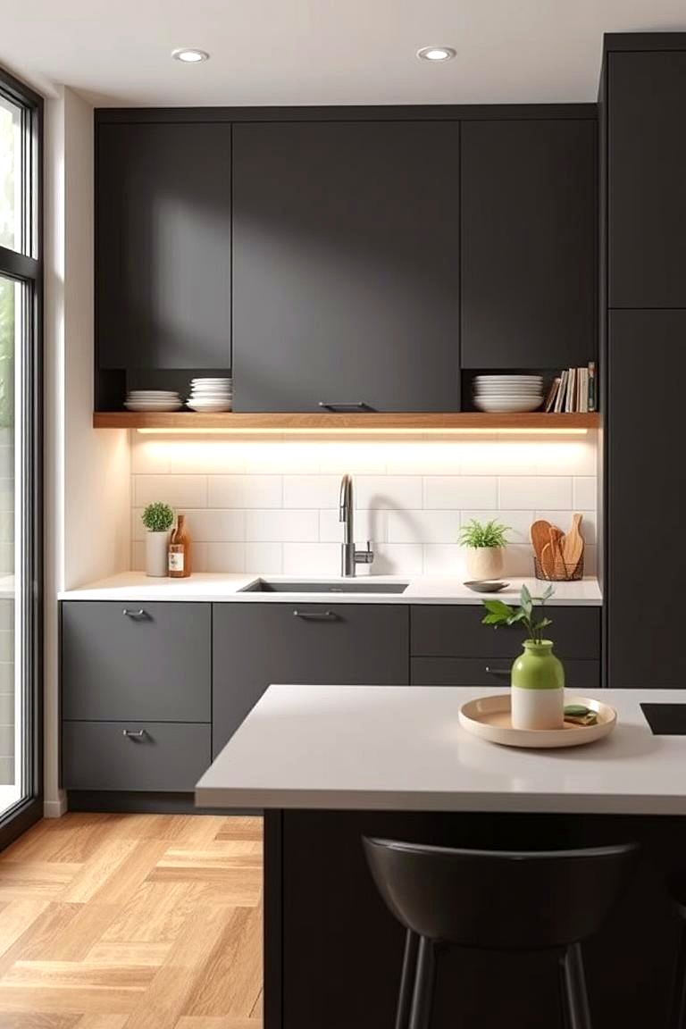 View of 21 Minimalist Kitchen Ideas for Clean & Functional Spaces
