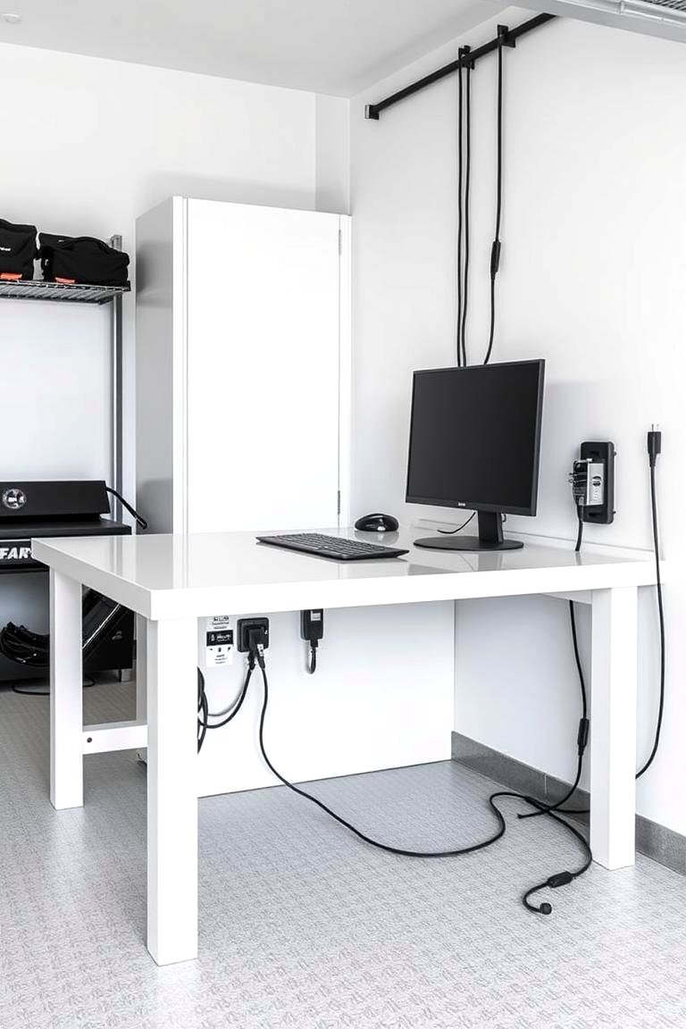 Workbench Cable Rack 30 Garage Workbench Ideas for Organized DIY Spaces