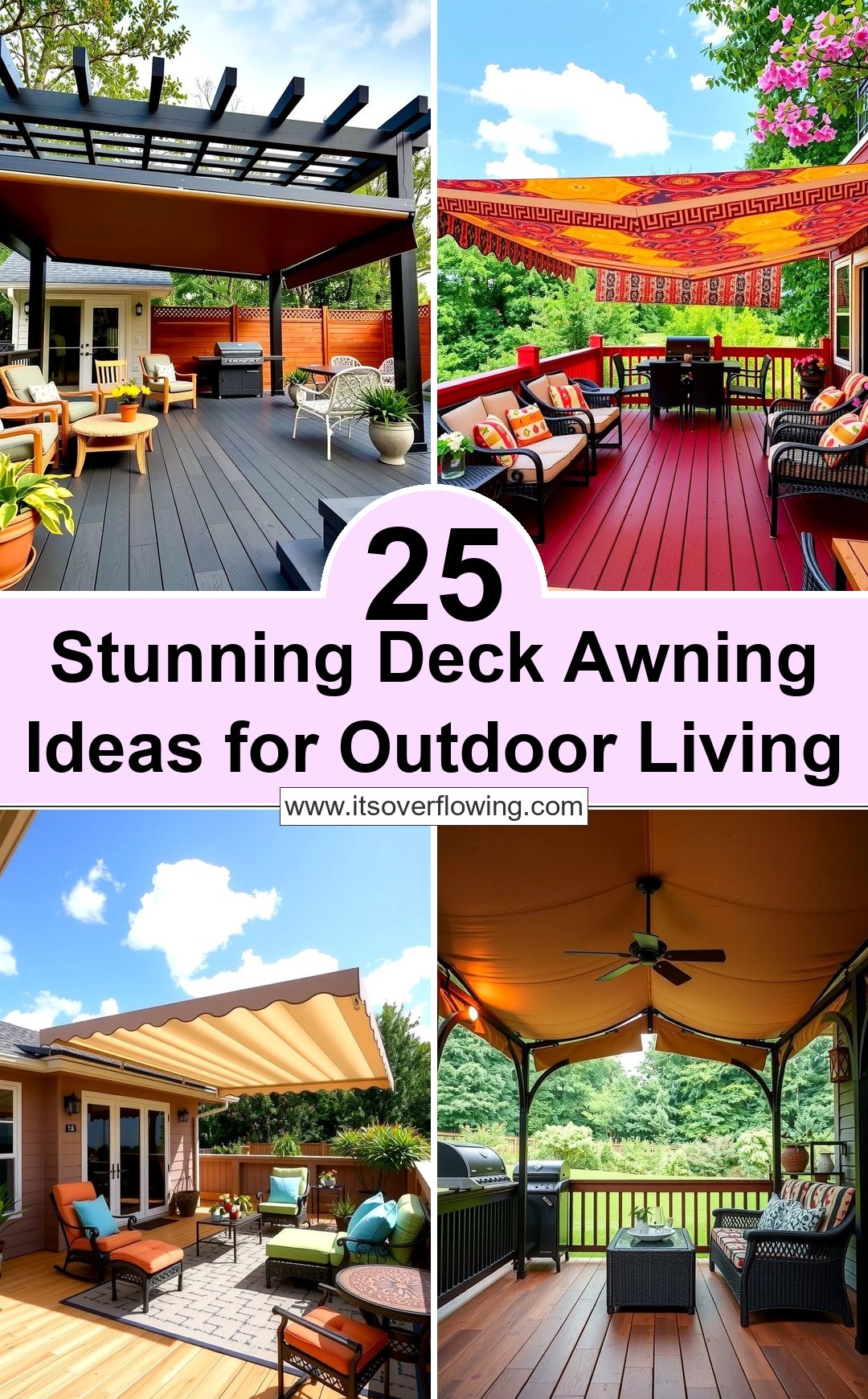 25 Stunning Deck Awning Ideas for Outdoor Living