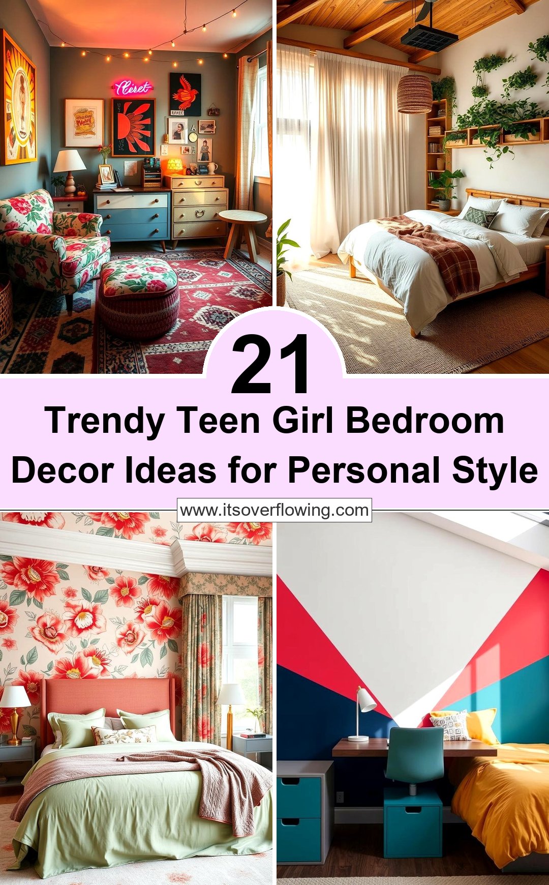 21 Trendy Teen Girl Bedroom Decor Ideas for Personal Style