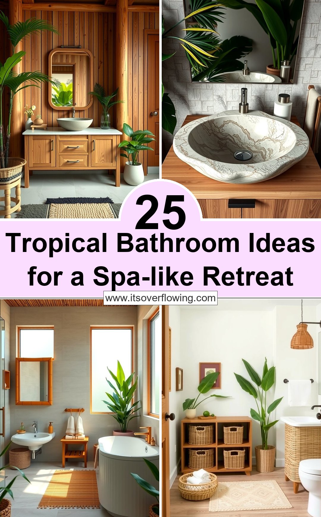 Transform Your Bathroom into a Tropical Spa Oasis: 2024 Ideas