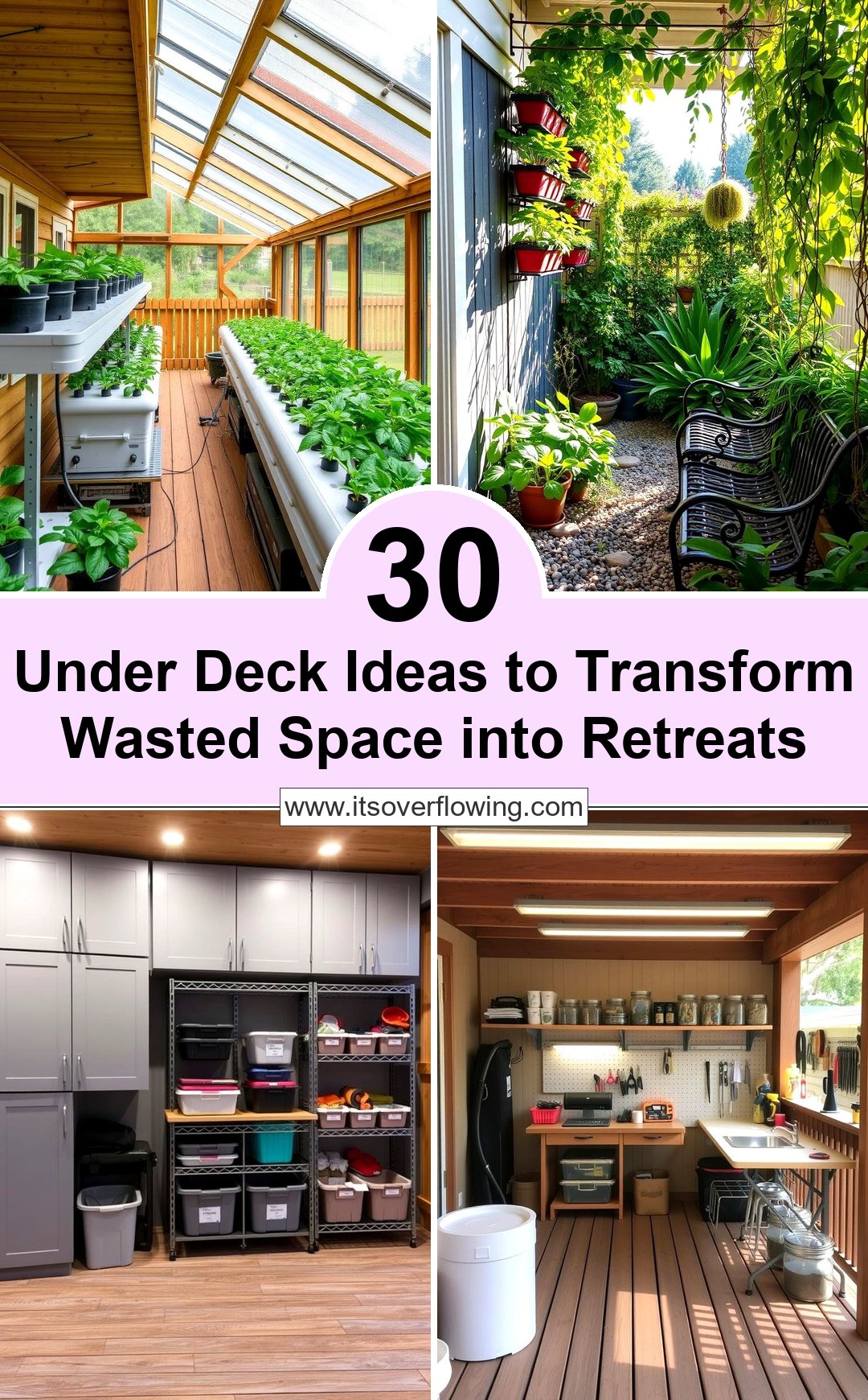 30 Under Deck Ideas to Transform Wasted Space into Retreats