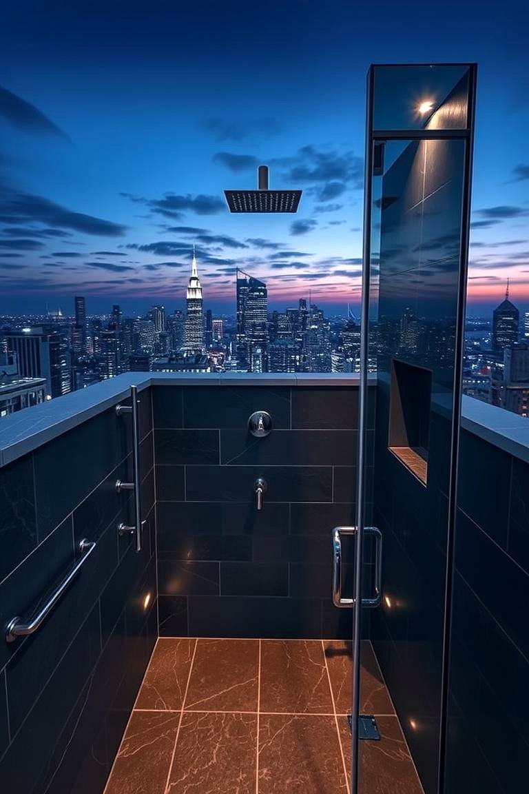 Picture of 21 Outdoor Shower Designs for Poolside Luxury & Functionality