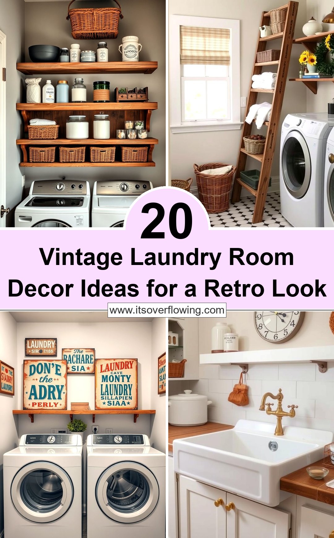 20 Vintage Laundry Room Decor Ideas for a Retro Look