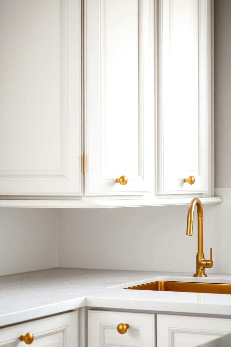 21 White and Gold Kitchen Ideas for Timeless Elegance