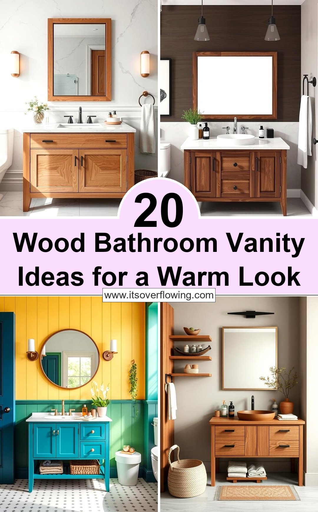 20 Wood Bathroom Vanity Ideas for a Warm Look