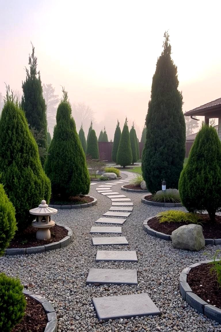 30 Front Yard Evergreen Landscaping Ideas for Year-Round Beauty