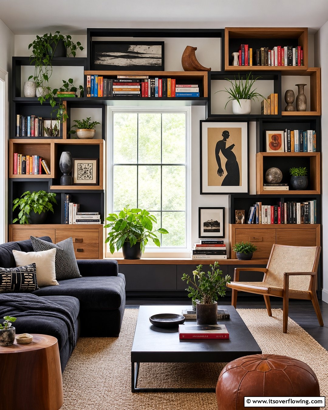 Window Height Bookcase 20 Bookcases Around Window Design Ideas- Functional Decor
