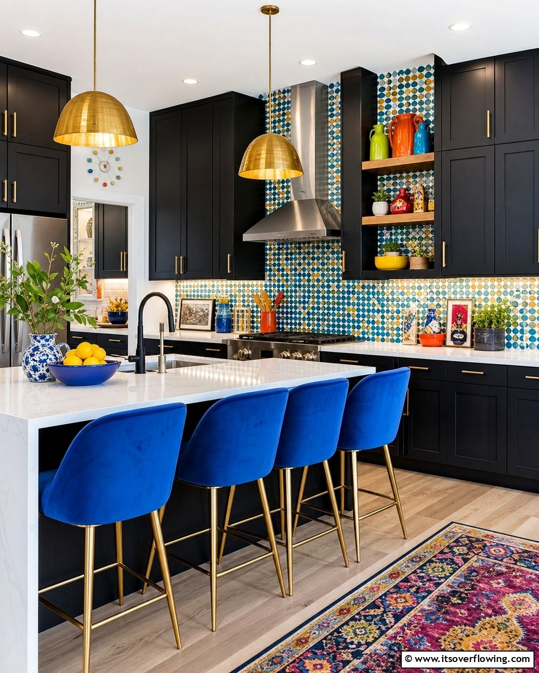 20 Black Kitchen Cabinets With White Countertops Ideas