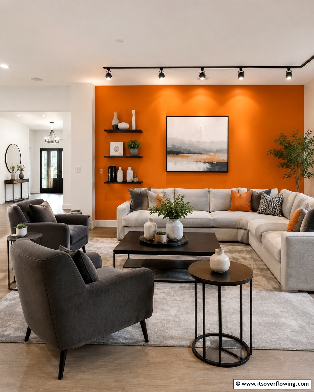 25 Orange and Grey Living Room Ideas for a Modern Look