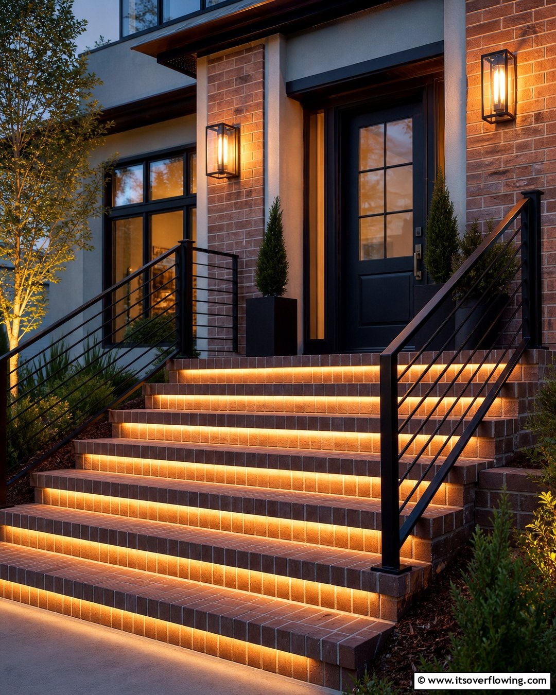 Staps Design 25 Brick Front Steps Design Ideas for Curb Appeal