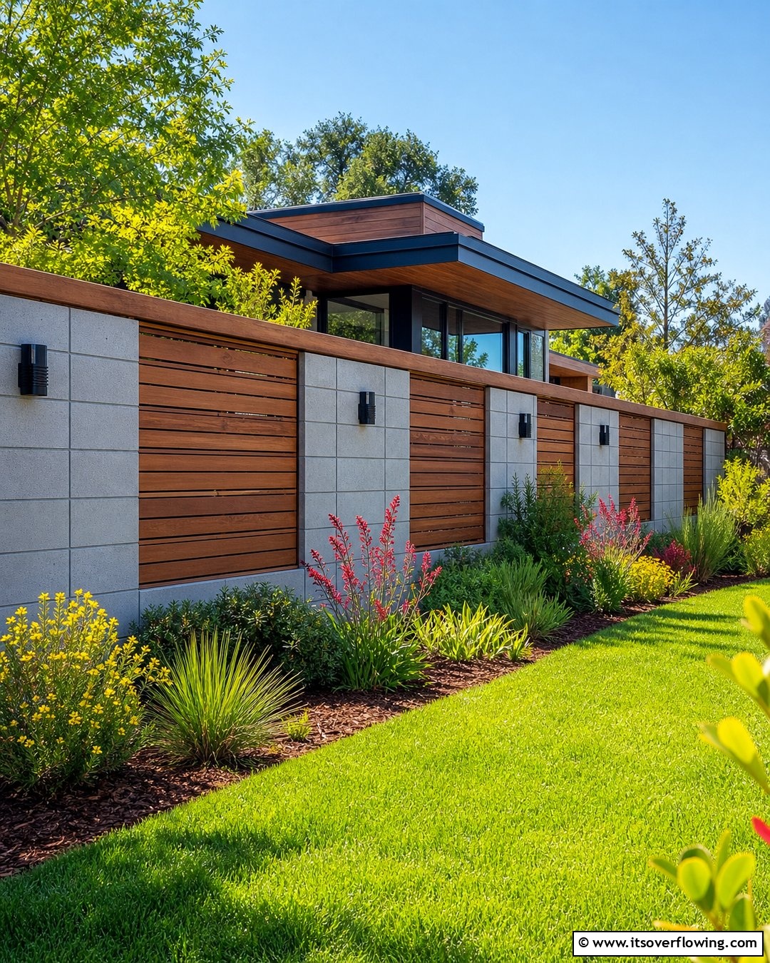 20 Concrete Block Fence Ideas for a Sturdy and Stylish Barrier