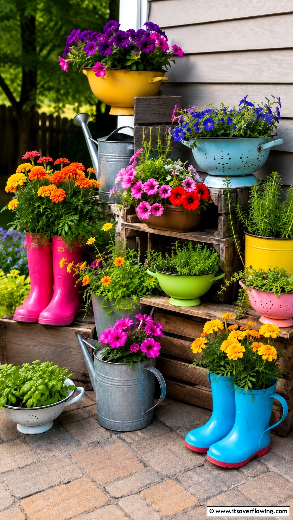 Small Repurposed Items 30 Budget Small Garden Ideas to Transform Outdoor Space