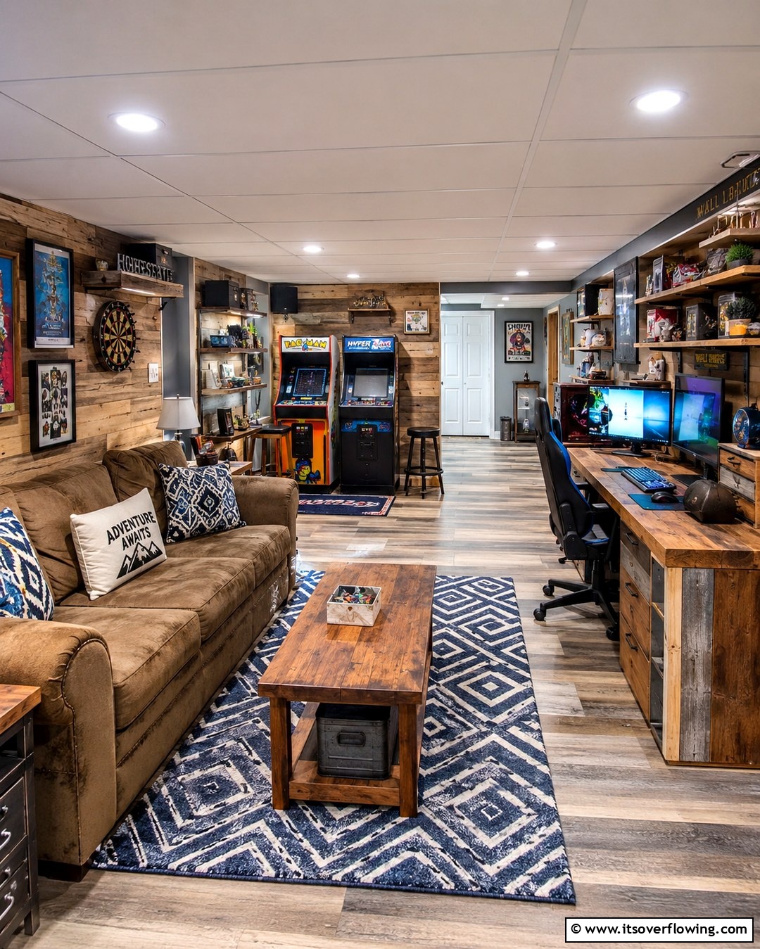 30 Fun Basement Game Room Ideas for Family Entertainment