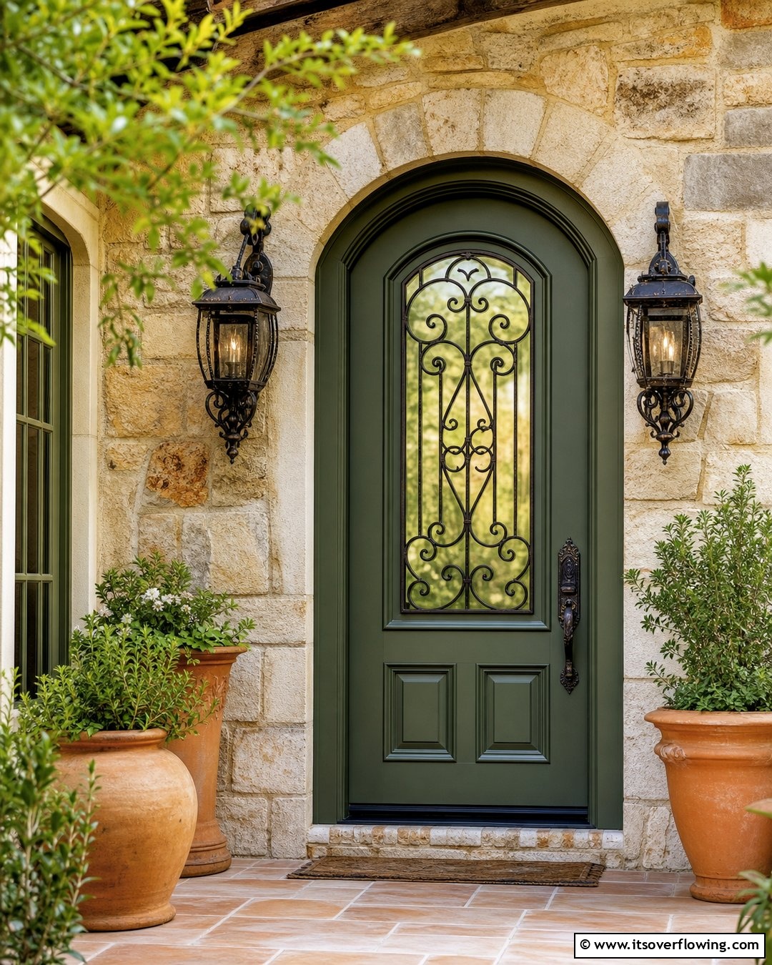 20 Stunning Dark Green Front Door Ideas for Curb Appeal