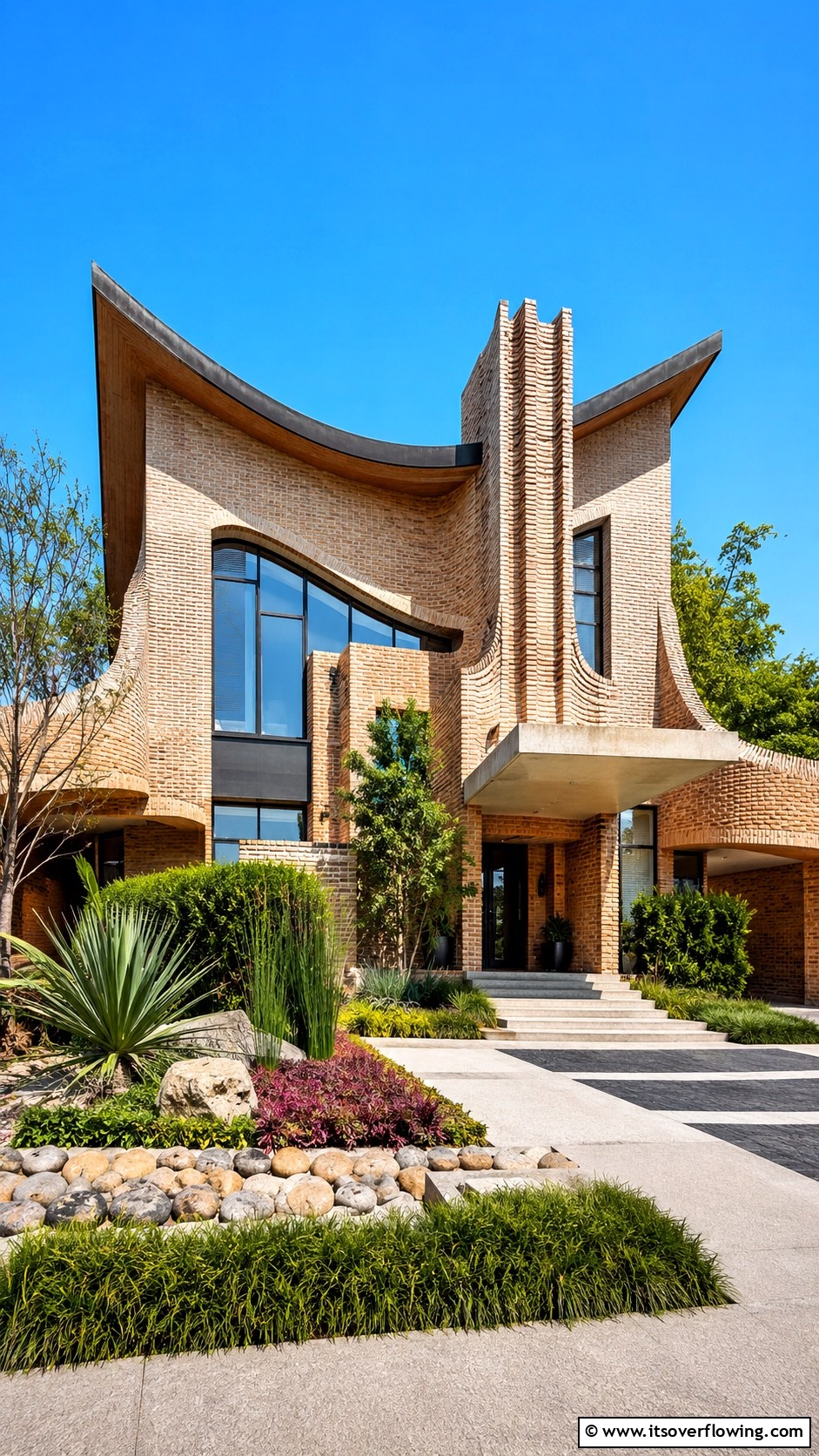 30 Beige Brick Exterior Home Ideas for Warm Curb Appeal