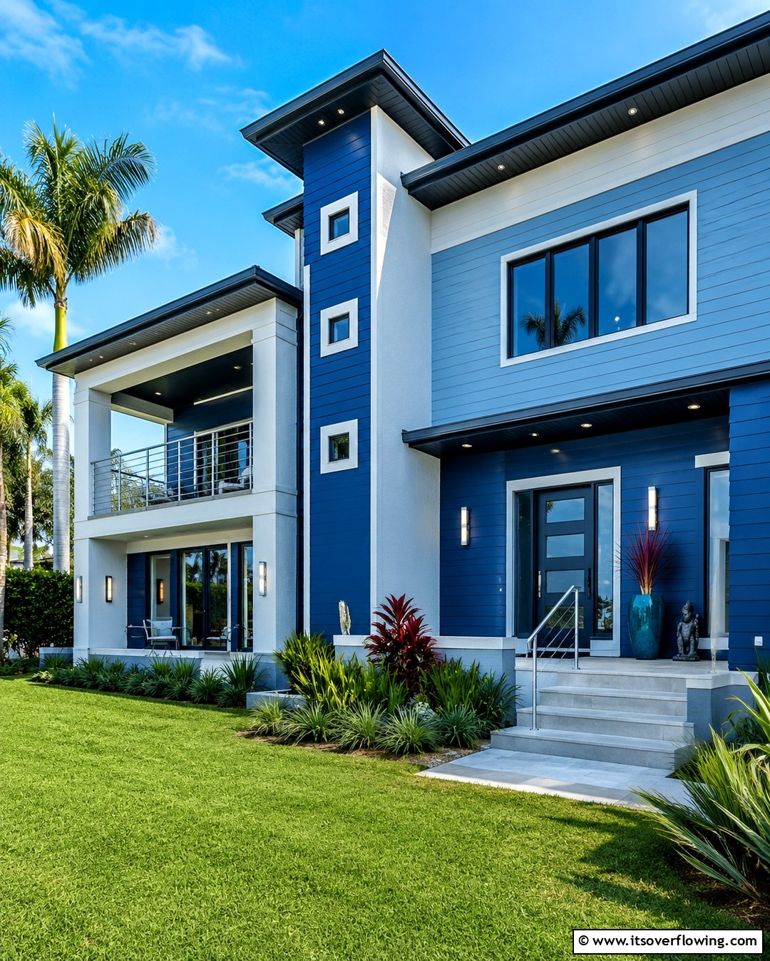 30 Serene Blue Exterior House Colors to Boost Curb Appeal