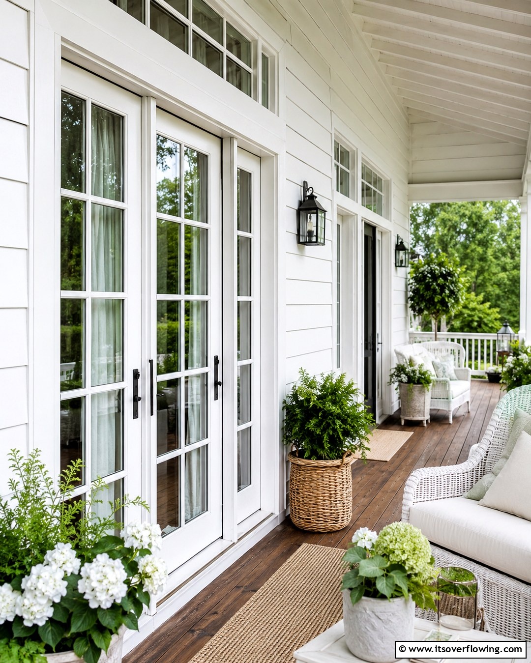 20 White Farmhouse With Wrap-around Porch Ideas