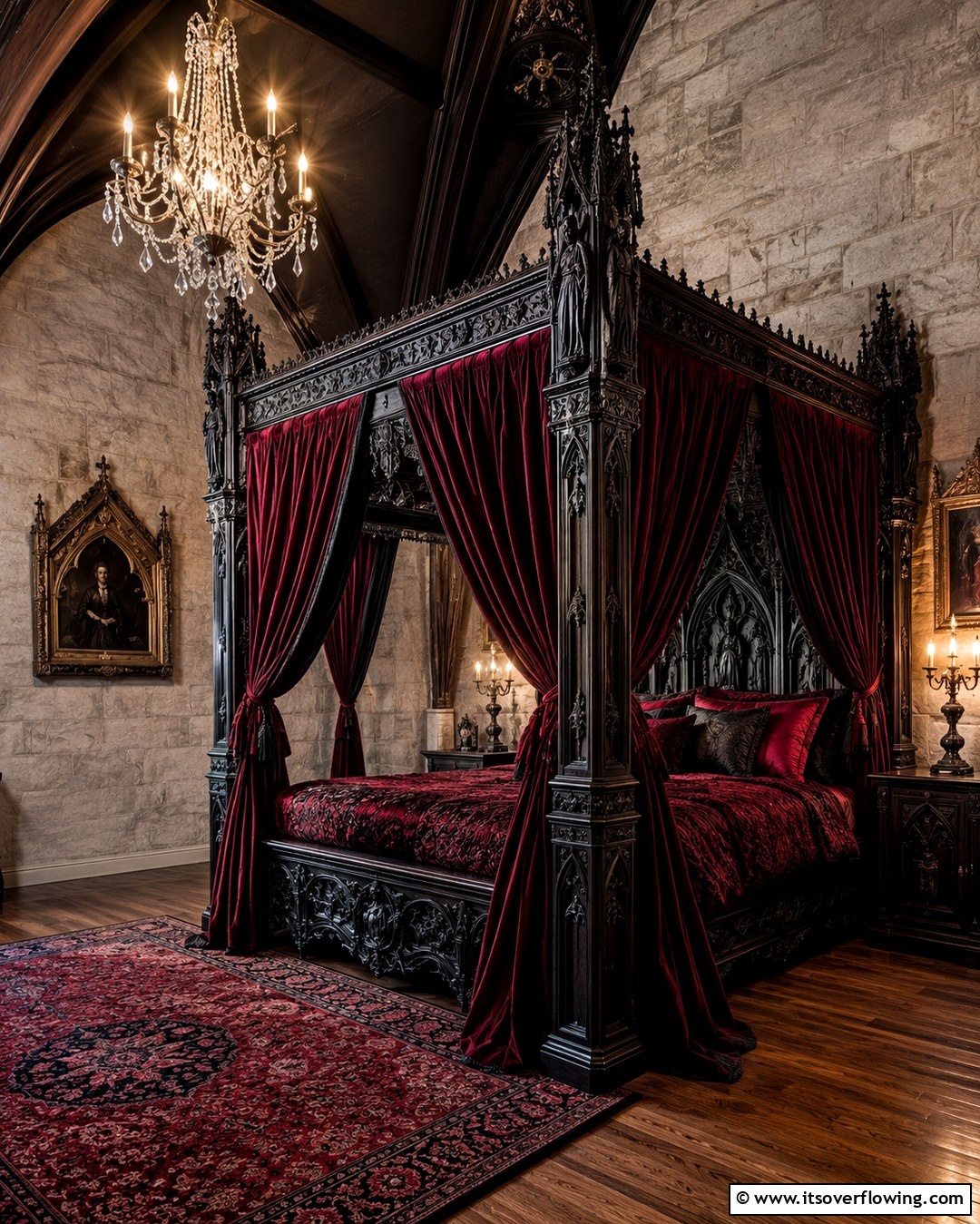 20 Vampire Bedroom Ideas for a Dark and Mysterious Vibe