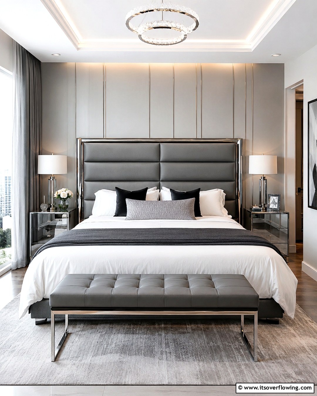 25 Elegant Grey Headboard Bedroom Ideas for a Calm Space