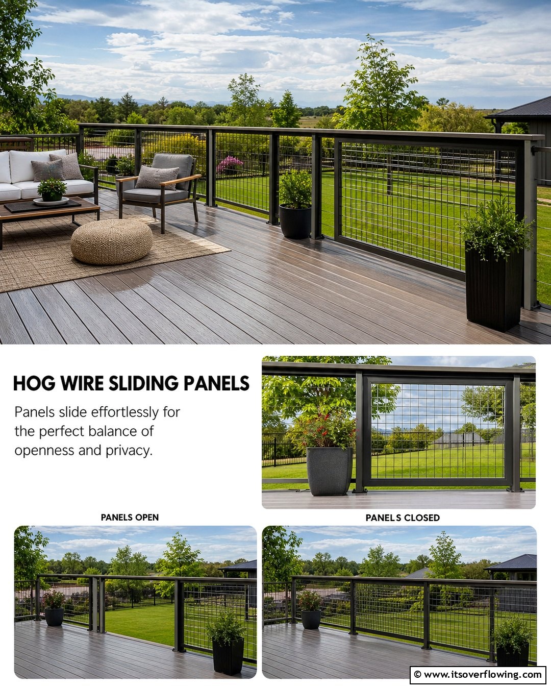 20 Hog Wire Deck Railing Ideas for Rustic Charm
