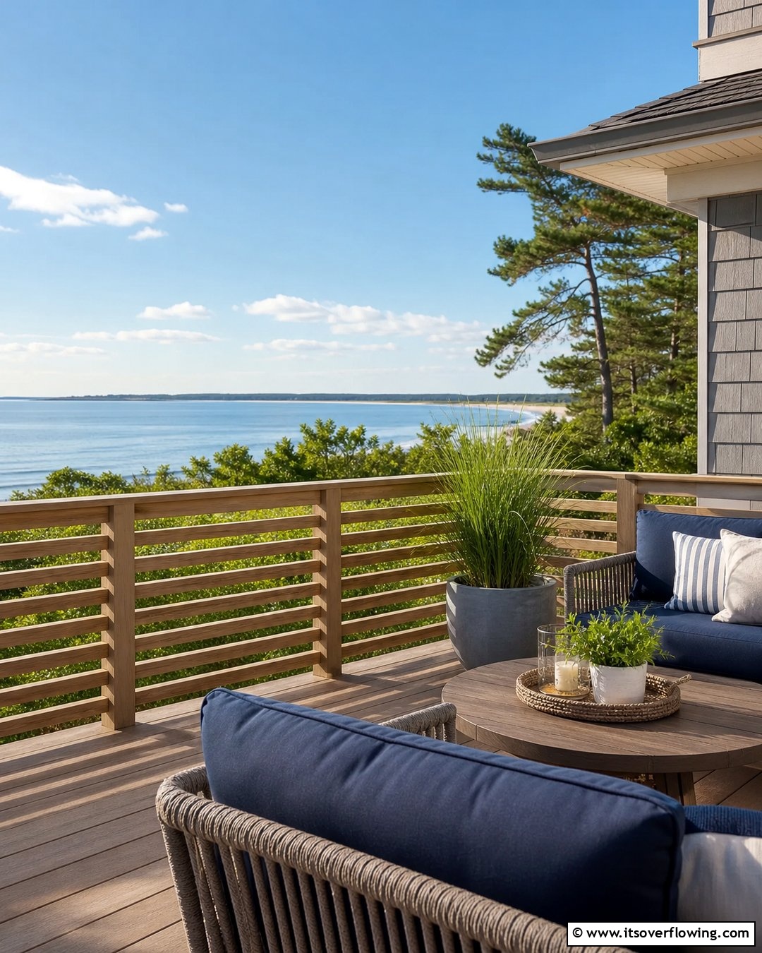Slatted Railing 21 Deck Railing Ideas for Style and Safety