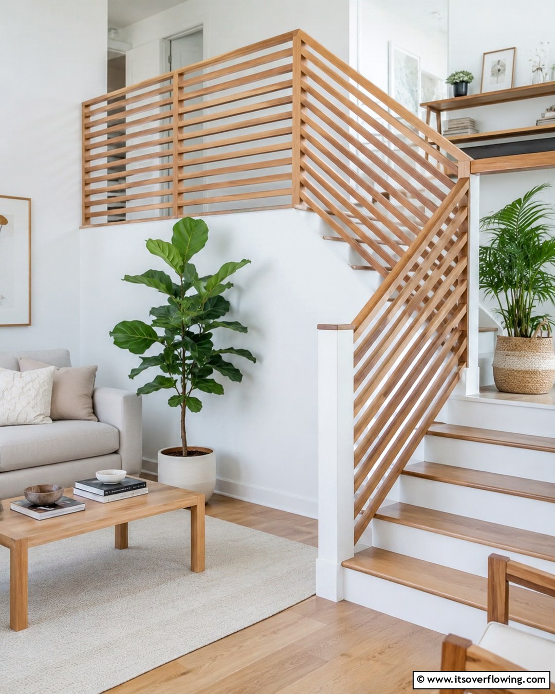 Slatted Railing 25 Stair Railing Ideas for Modern and Traditional Homes