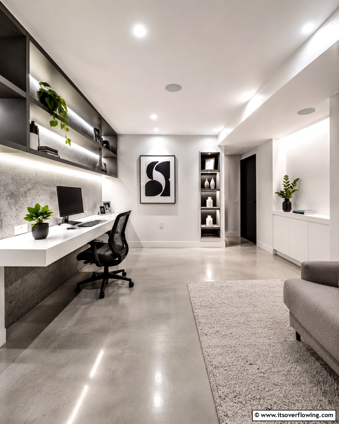 30 Basement Office Ideas for Productive Below-Ground Workspaces