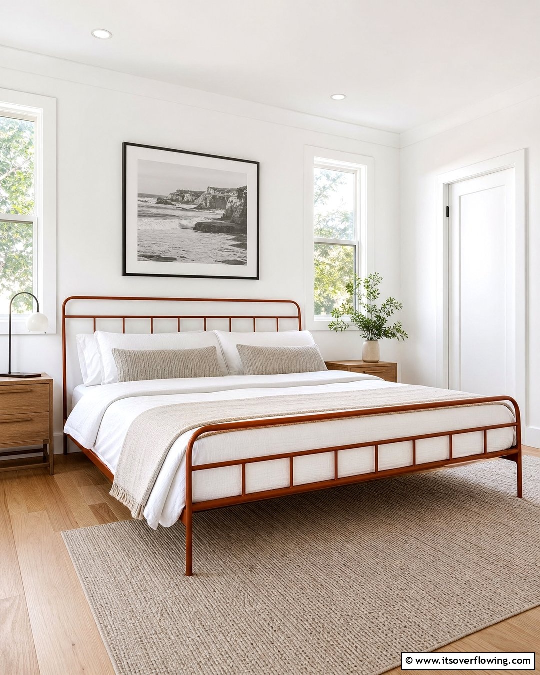 White Rusted Bed 20 Rust Bedroom Ideas for a Cozy and Inviting Space