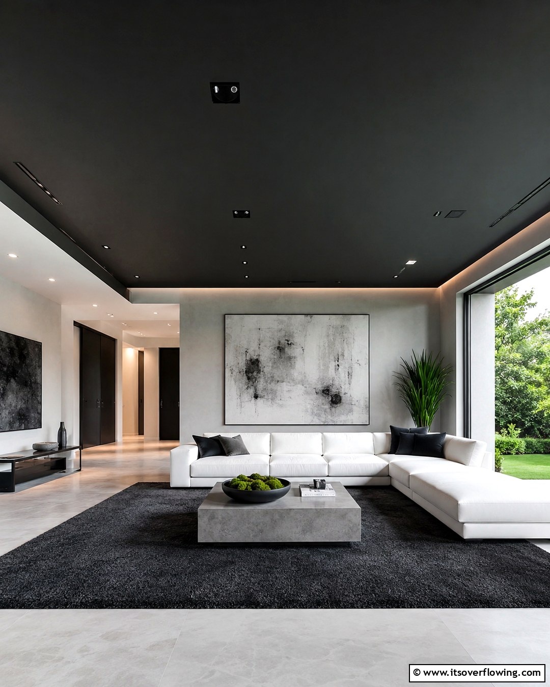 30 Modern Black Ceiling Design Ideas for Dramatic Interiors