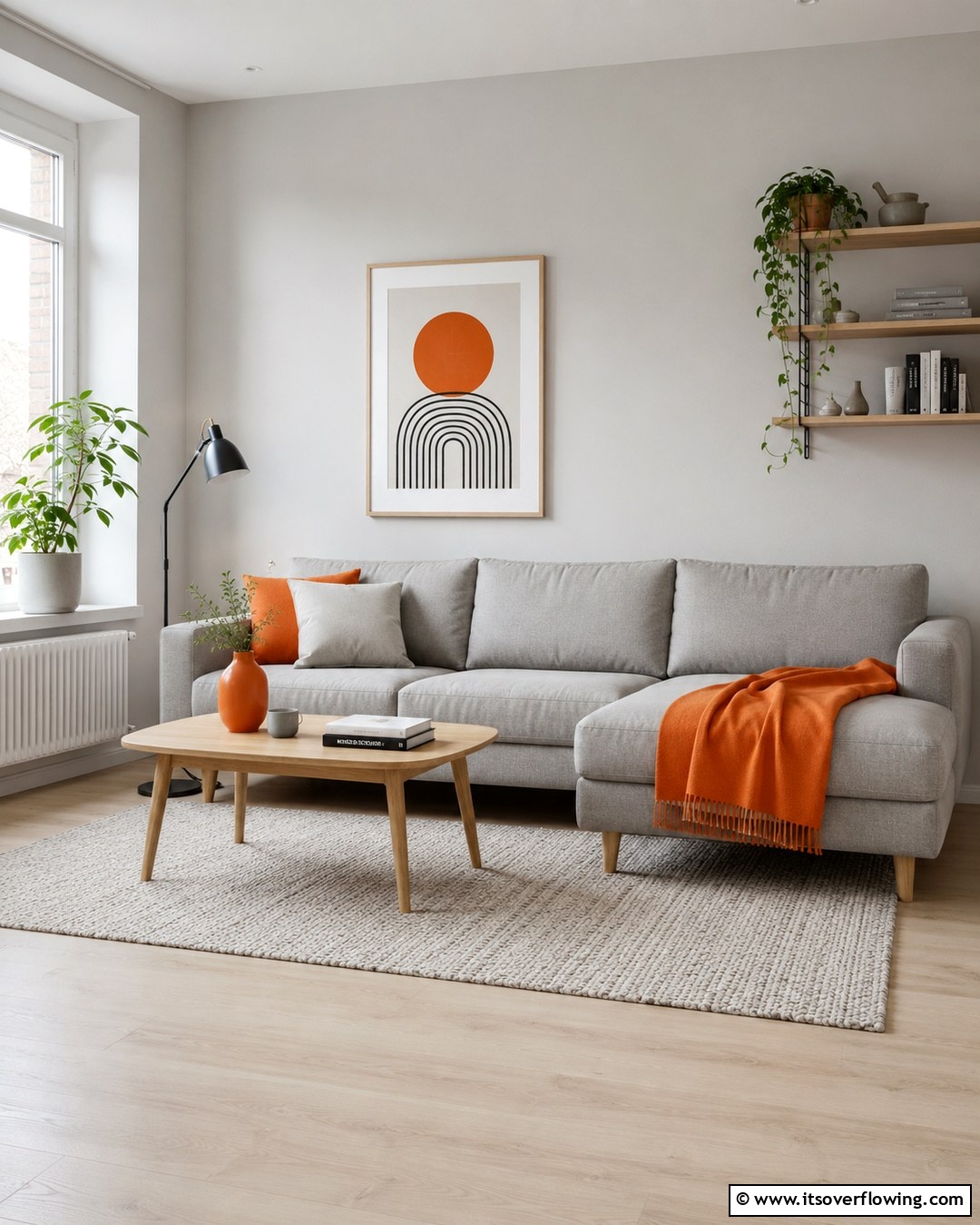 25 Orange and Grey Living Room Ideas for a Modern Look