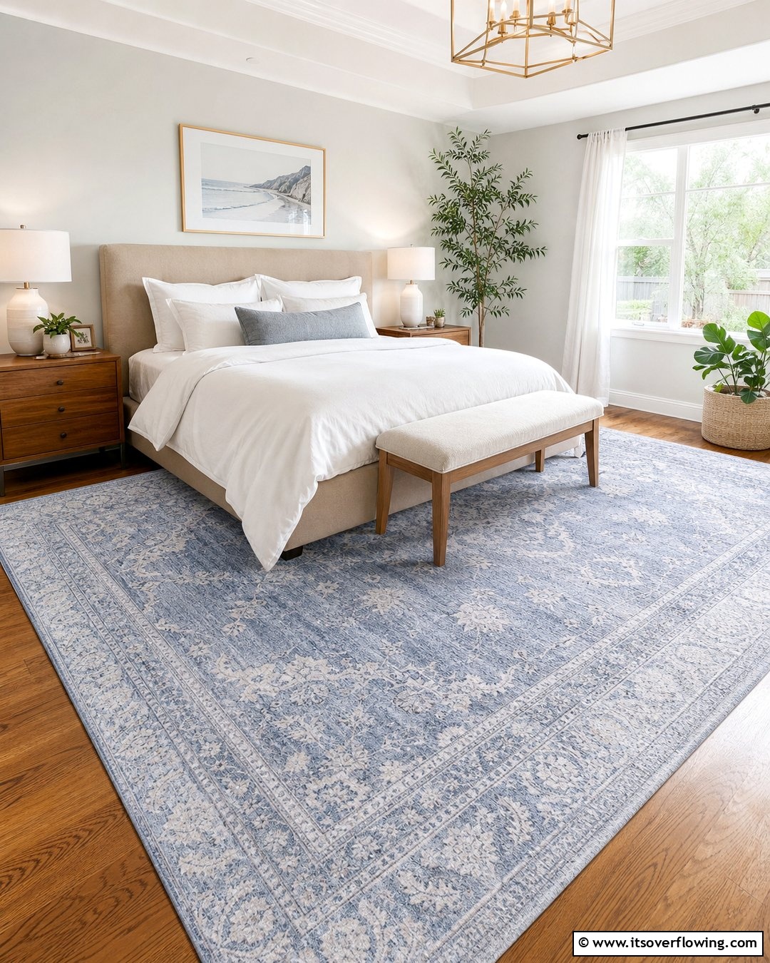 Periwinkle Modern Rug 20 Periwinkle Bedroom Ideas for a Calming Retreat