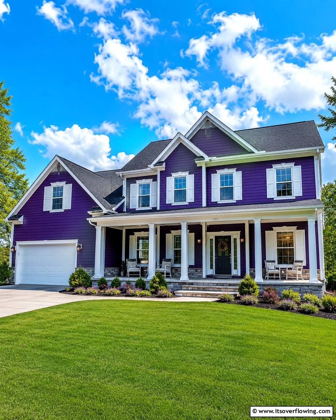 25 Purple House Exterior Ideas for a Unique Curb Appeal