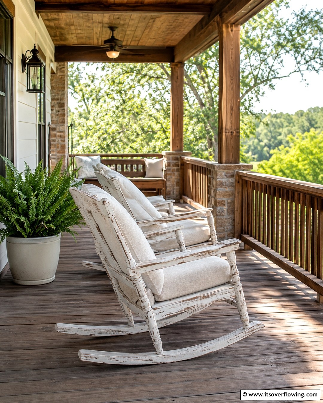 Rustic Rocking Chair Side View 25 Rustic Porch Ideas to Create a Cozy Outdoor Retreat
