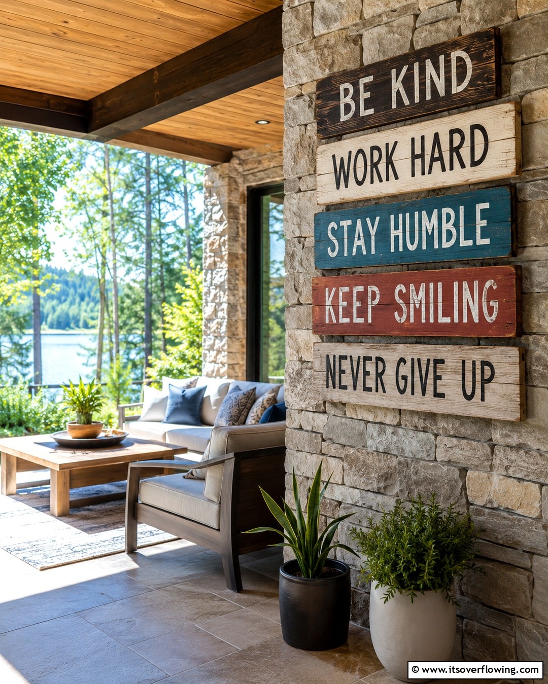 Rustic Retreat Sign 25 Rustic Porch Ideas to Create a Cozy Outdoor Retreat