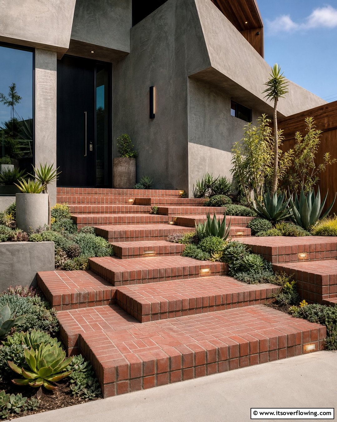 25 Brick Front Steps Design Ideas for Curb Appeal