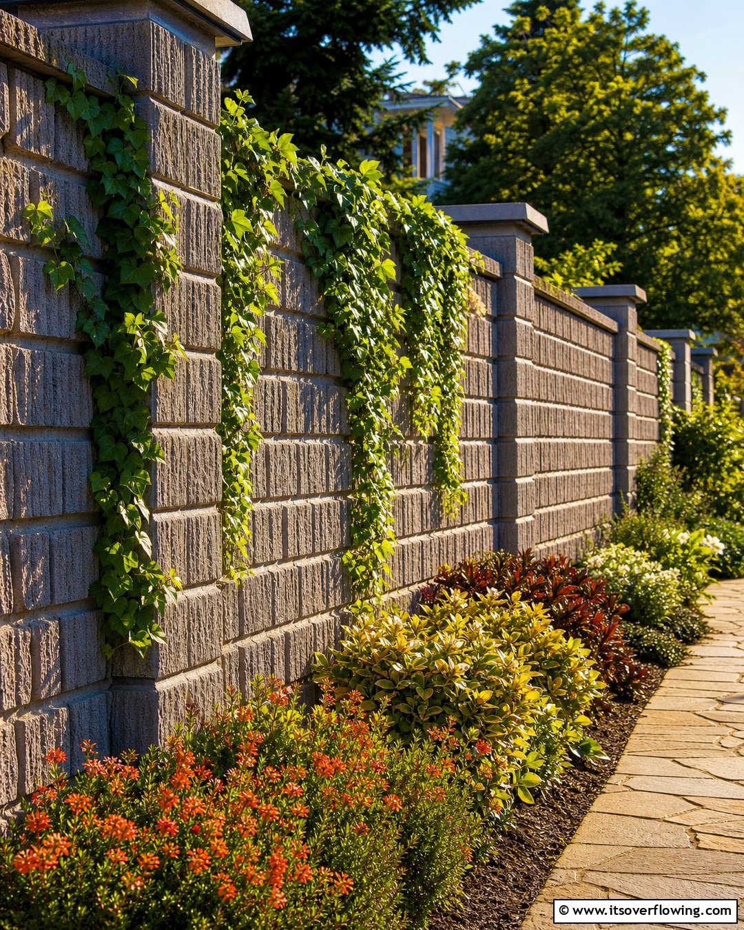 20 Concrete Block Fence Ideas for a Sturdy and Stylish Barrier