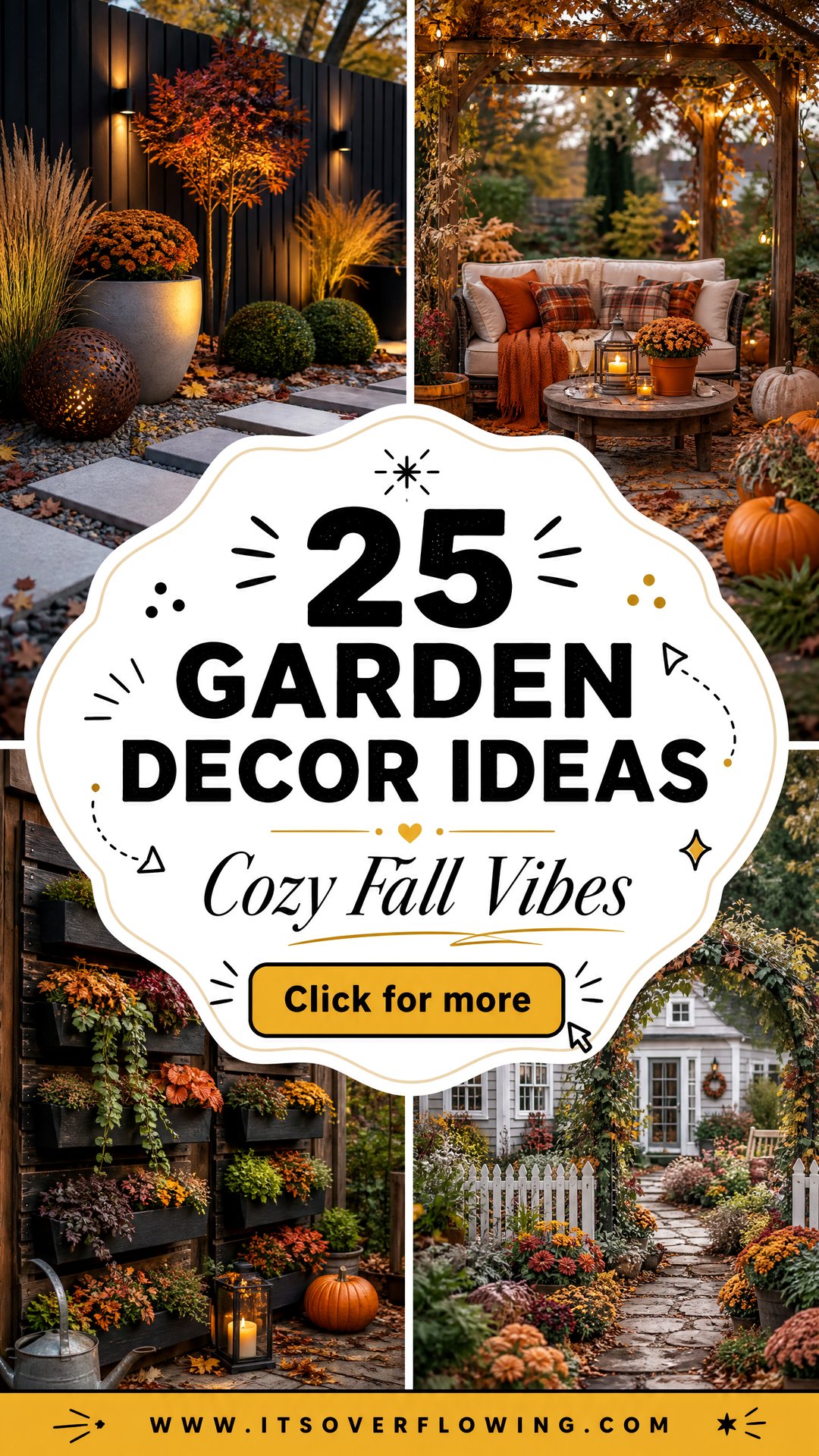 25 Garden Decor Ideas With Fall Decor For Cozy Outdoor Vibes